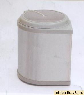 33426 PB-91024160 Контейнер для мусора Pimo пластик/хром навесной с ниткой боковое крпелениее