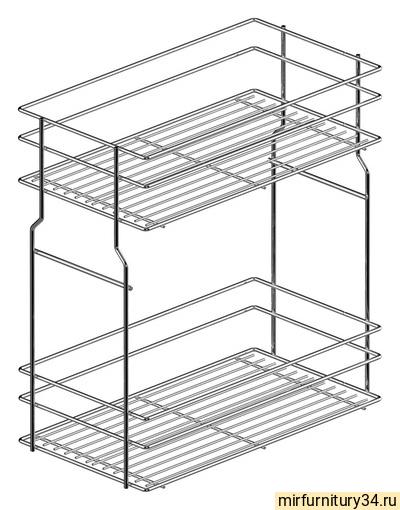 WE29.0006.01.001 Корзина для Карго Мини нижнего Вариант Мульти  400 2 уровня металл хром