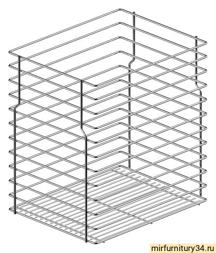 WE29.0009.01.001 Корзина для Карго Мини нижнего одноуровневого Вариант Мульти 300 металл хром